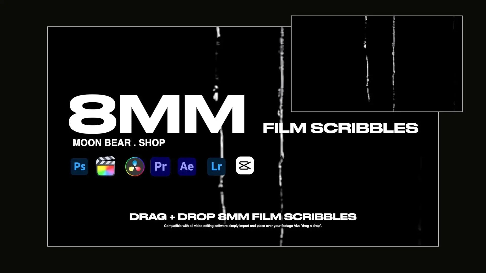 8mm Film Scribbles moonbear.shop