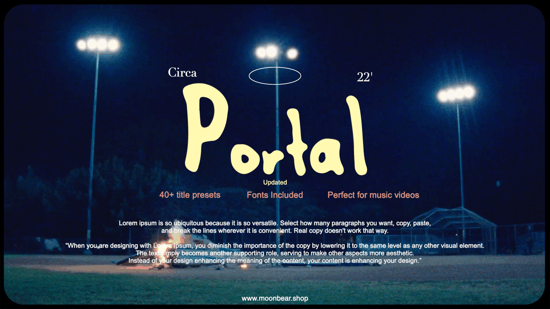 Portal - Minimalist Text Presets - moonbear.shop