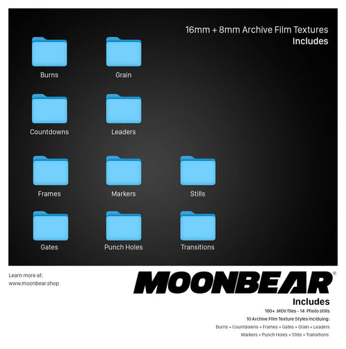 Archive Film Textures moonbear.shop