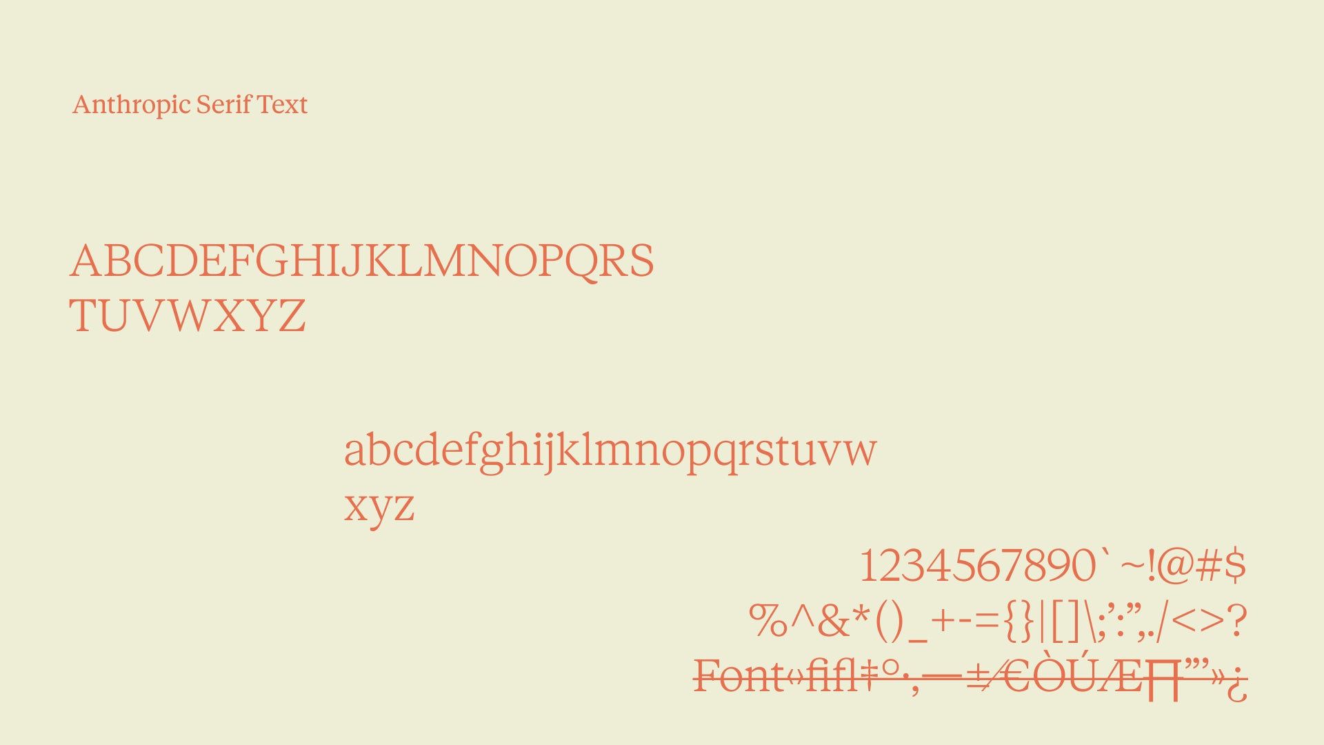 The Claude Font