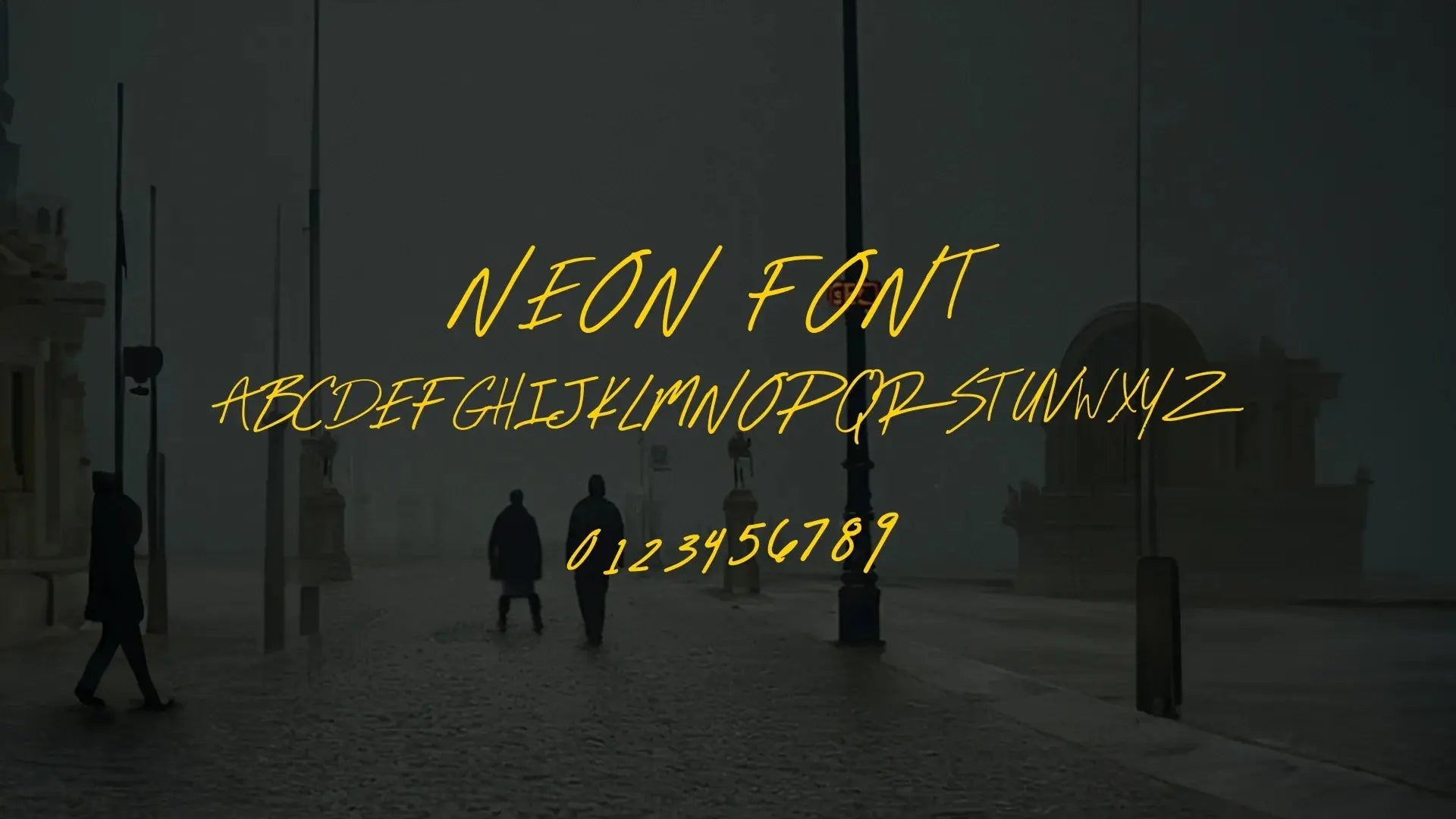 Neon Font moonbear.shop