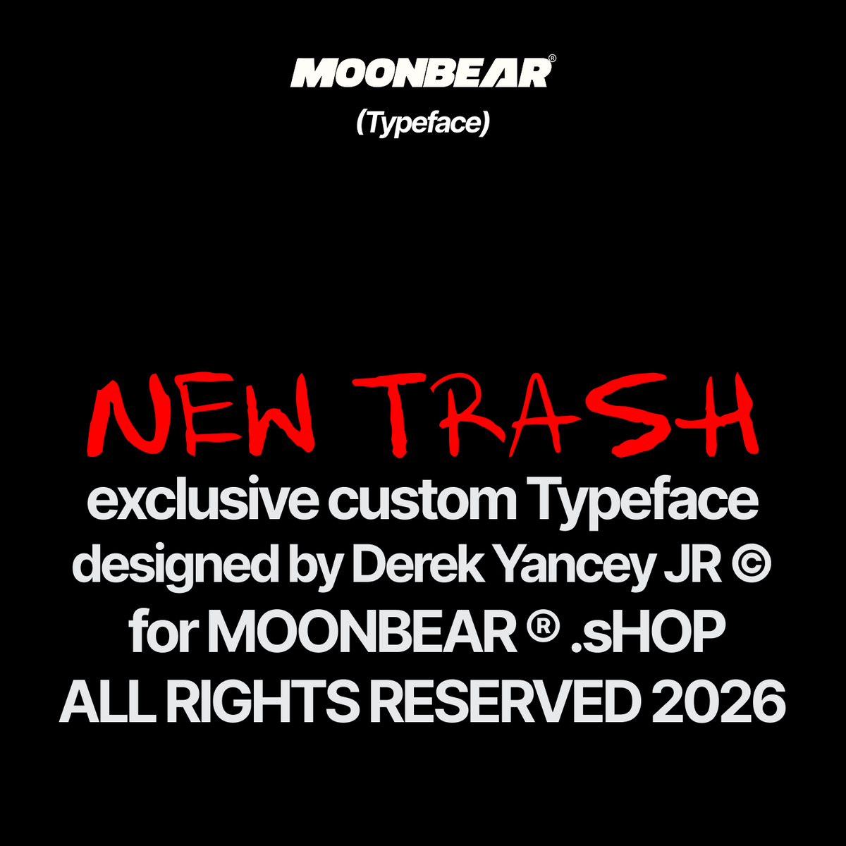 New Trash font