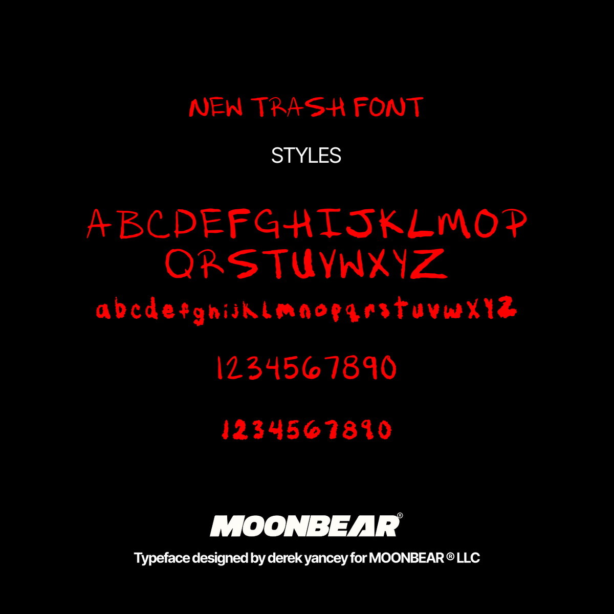 New Trash font