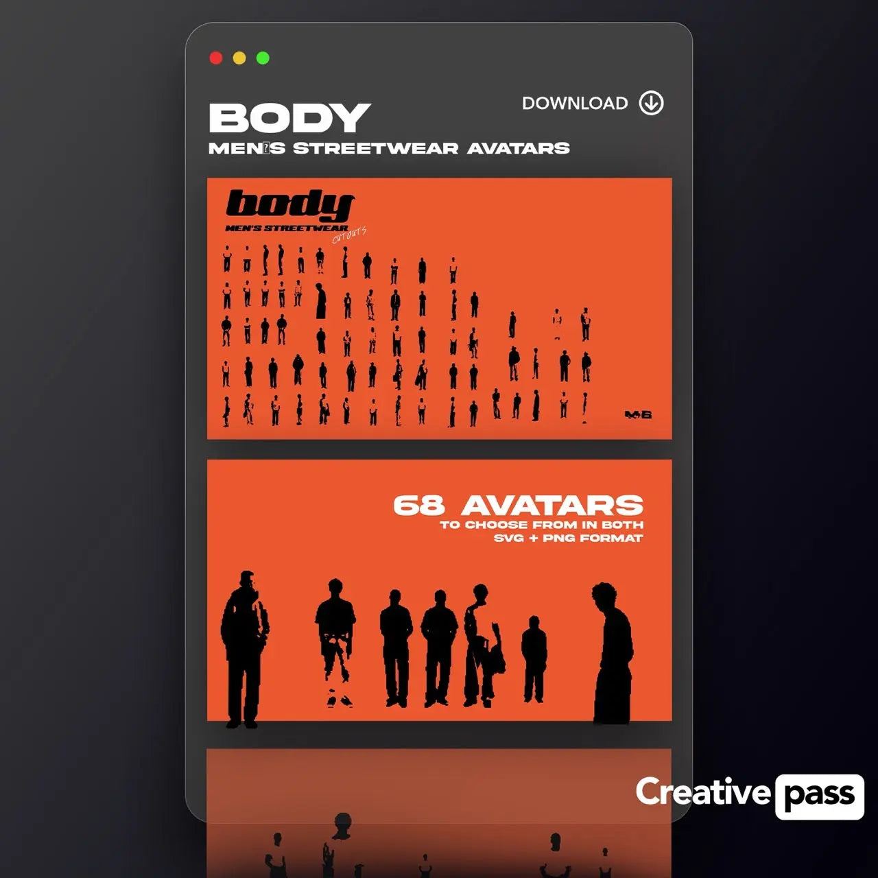 Body - Men's StreetWear Avatars moonbear.shop